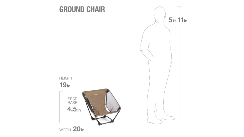 Helinox Ground Chair, Coyote Tan, 10503R1