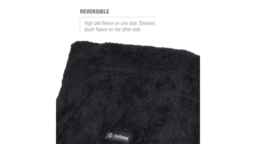 Helinox High-Back Seat Warmer Chair Two, Black Fleece, 12480