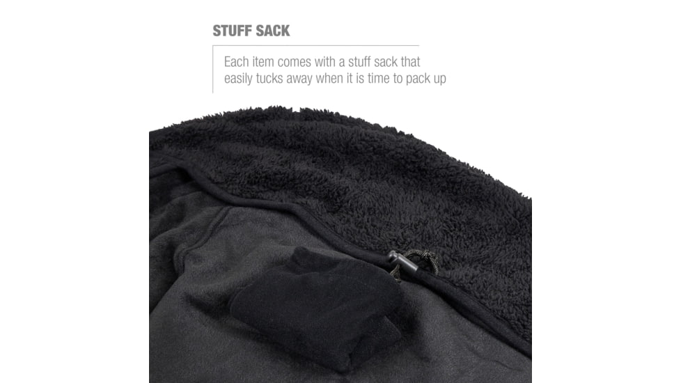 Helinox High-Back Seat Warmer Chair Two, Black Fleece, 12480