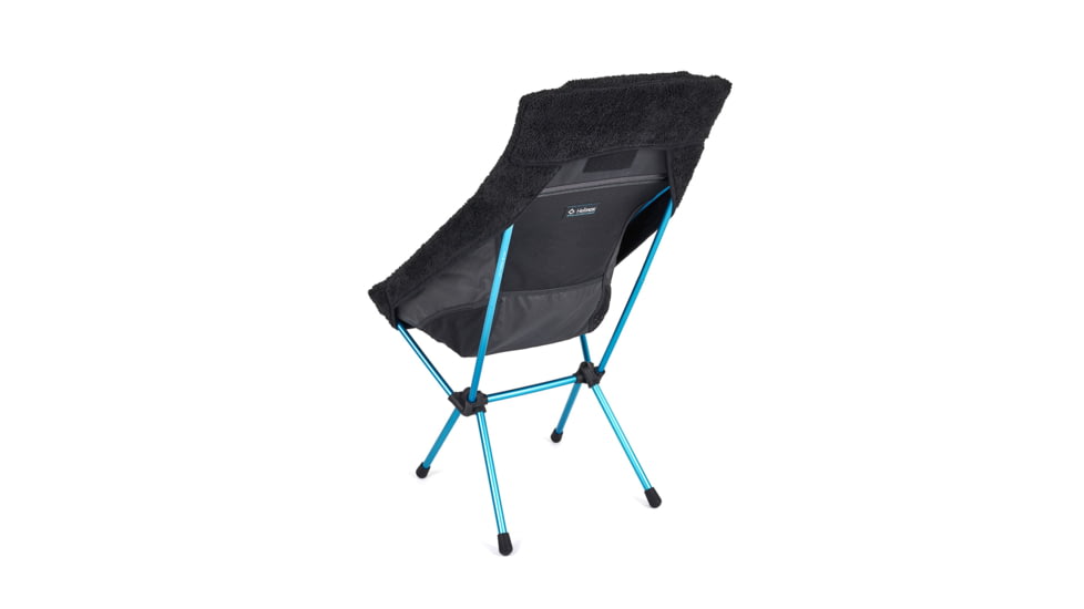Helinox High-Back Seat Warmer Sunset/Beach Chair, Black Fleece, 12481