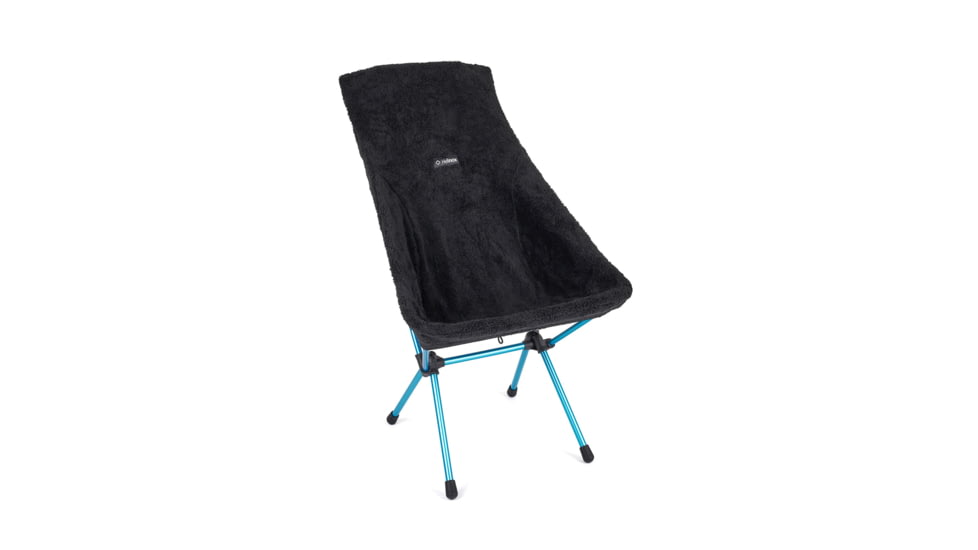 Helinox High-Back Seat Warmer Sunset/Beach Chair, Black Fleece, 12481