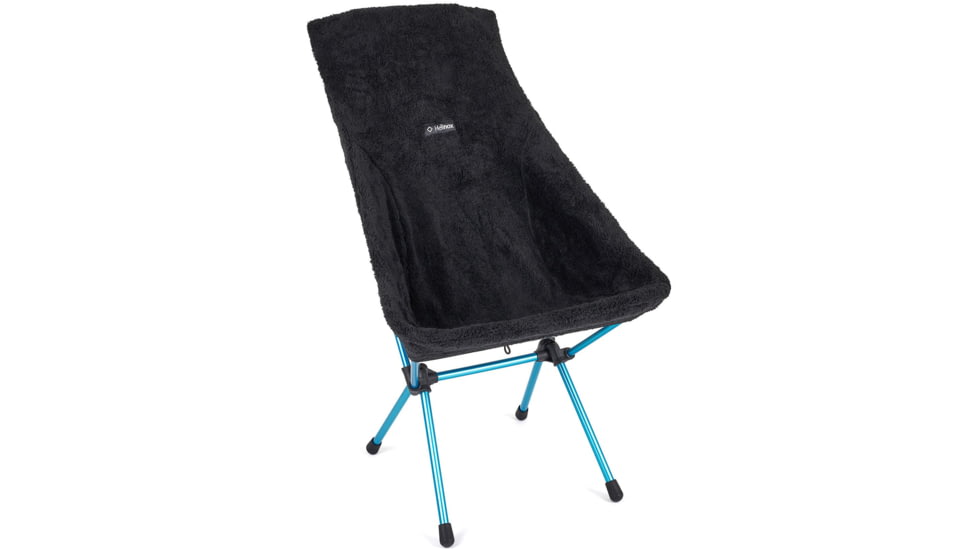 Helinox High-Back Seat Warmer Sunset/Beach Chair, Black Fleece, 12481