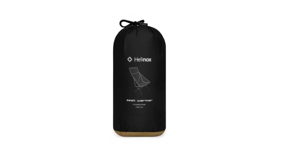 Helinox Reversible Seat Warmer, Quilted, Chair Two, Black/Coyote Tan, 10002783