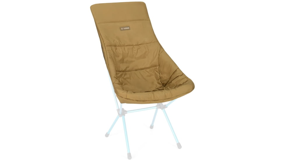 Helinox Reversible Seat Warmer, Quilted, Sunset/Beach Chair, Black/Coyote Tan, 10002784