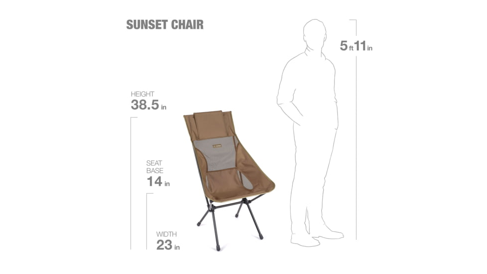 Helinox Sunset Chair, Coyote Tan, 11157R3