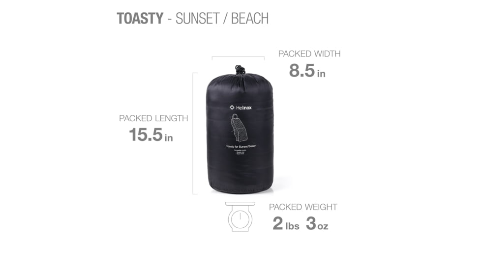 Helinox Toasty, Sunset/Beach Chair, Black, Sunset Chair/Beach Chair, 12467