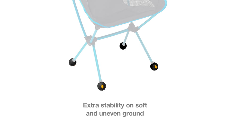 Helinox Vibram Ball Feet Set, Black, 45mm, 12792