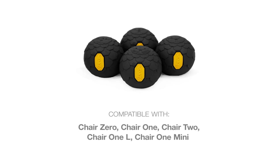 Helinox Vibram Ball Feet Set, Black, 45mm, 12792