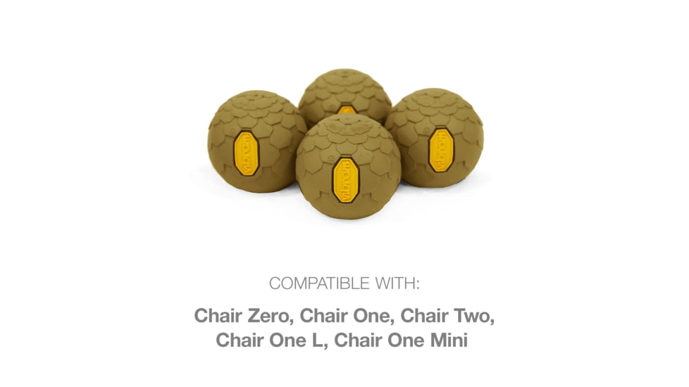 Helinox Vibram Ball Feet Set, Coyote Tan, 45mm, 12790