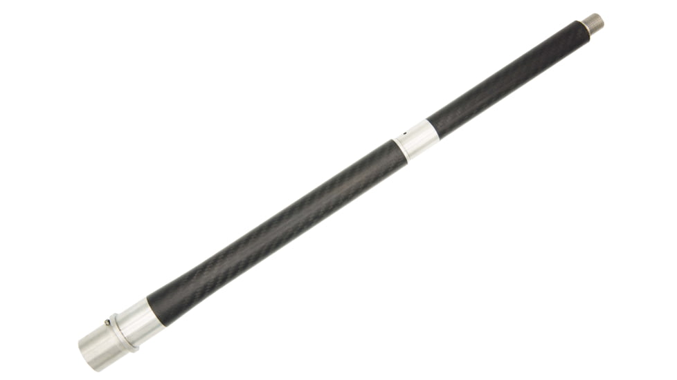 Helix 6 Precision Carbon Fiber 16in 223 Wylde Mid Gas Rifle Barrel, 22cal, 0.75GB, 1-8 Twist, 1/2 x 28, Black, AR-223WY8-16M
