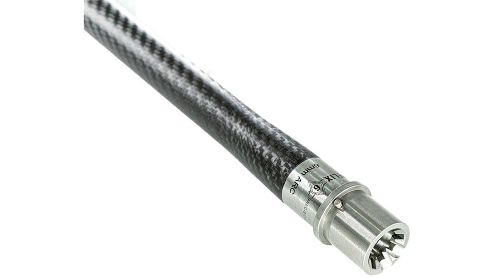 Helix 6 Precision Carbon Fiber 18in 6mm ARC Rifle+1 Rifle Barrel, 243cal, 0.75GB, 1-7 Twist, 5/8-24, Black, AR-6ARC7-18R1