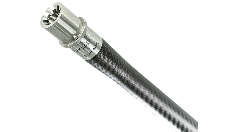 Helix 6 Precision Carbon Fiber 18in 6mm ARC Rifle+1 Rifle Barrel, 243cal, 0.75GB, 1-7 Twist, 5/8-24, Black, AR-6ARC7-18R1