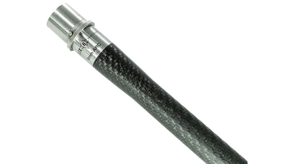 Helix 6 Precision Carbon Fiber 18in 6mm ARC Rifle+1 Rifle Barrel, 243cal, 0.75GB, 1-7 Twist, 5/8-24, Black, AR-6ARC7-18R1