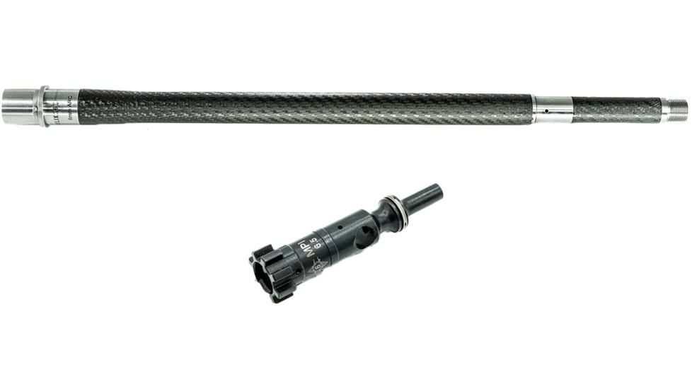 USED Helix 6 Precision Carbon Fiber Rifle Barrel w/Matching Bolt Set, 6mm ARC, .243 Caliber, 18in, 0.75GB, 1-7 Twist, 5/8-24 Thread, Black, AR-6ARC7-18R1-MBS, EDEMO1