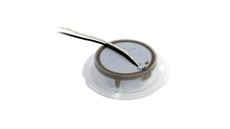 Hella Marine 24V LED Round Courtesy Lamp w/ White Bezel, Red, 980508241