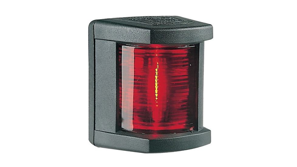 Hella Marine Incandescent Port Navigation 12V LED Light w/ Housing, 1nm, Black, 3562035