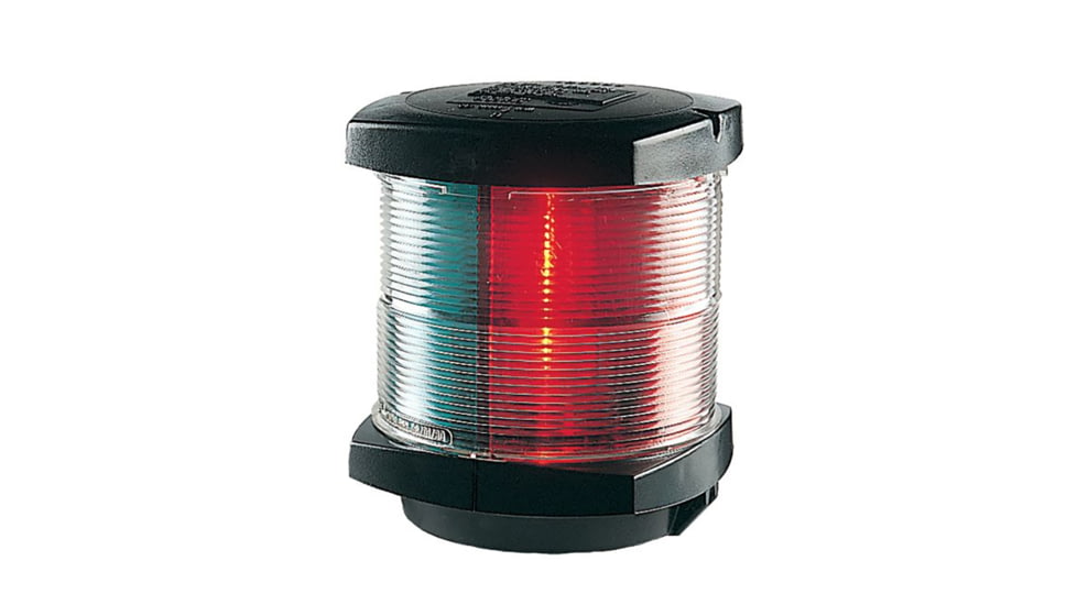 Hella Marine Incandescent Tri-Color Navigation 12V LED Light w/ Housing, 2nm, Black, 2984535