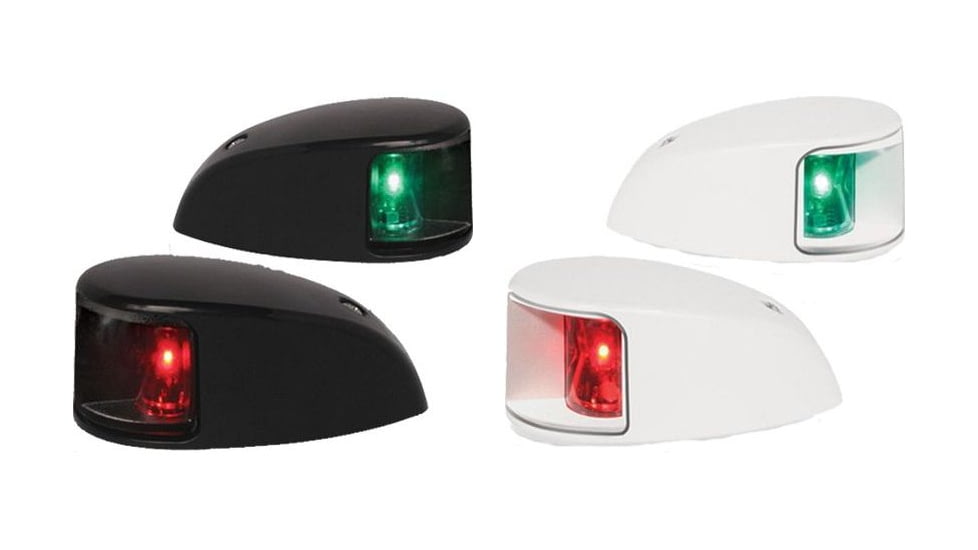 HELLA Nav Light LED, Pair, 2nm, Clear Lens, Black, White