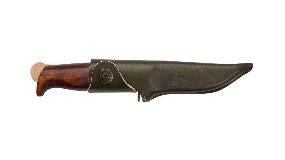 Helle Helle Speider 7.5 in Fixed Blade Knife w/ Leather Pouch, 5, 5