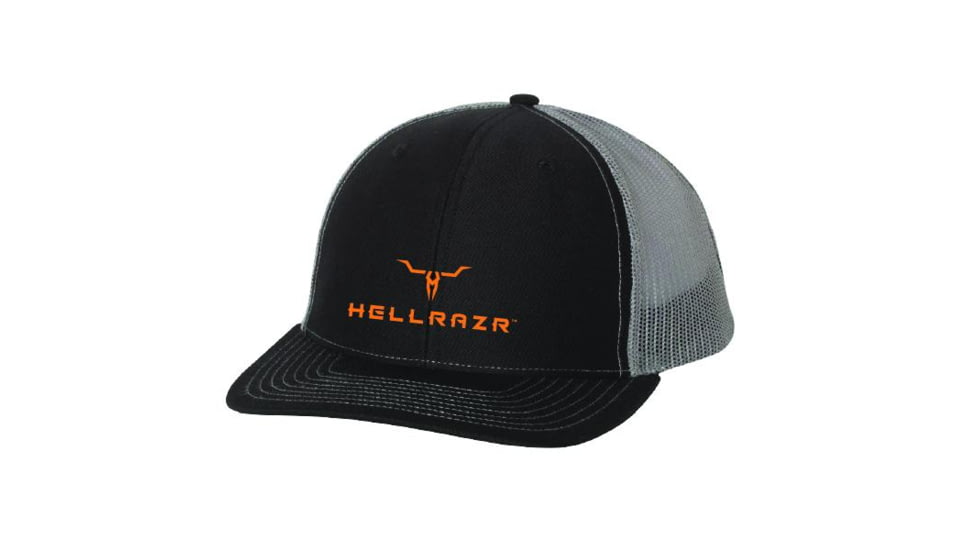 HELLRAZR Logo Trucker Cap, Black/Charcoal, TRUCK-C-RTC-0112