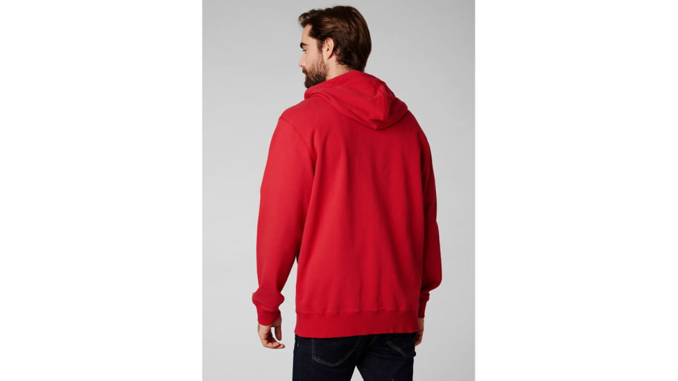 Helly Hansen 1877 Full Zip Hoodie - Mens, Flag Red, 2XL, 53226-111-2XL