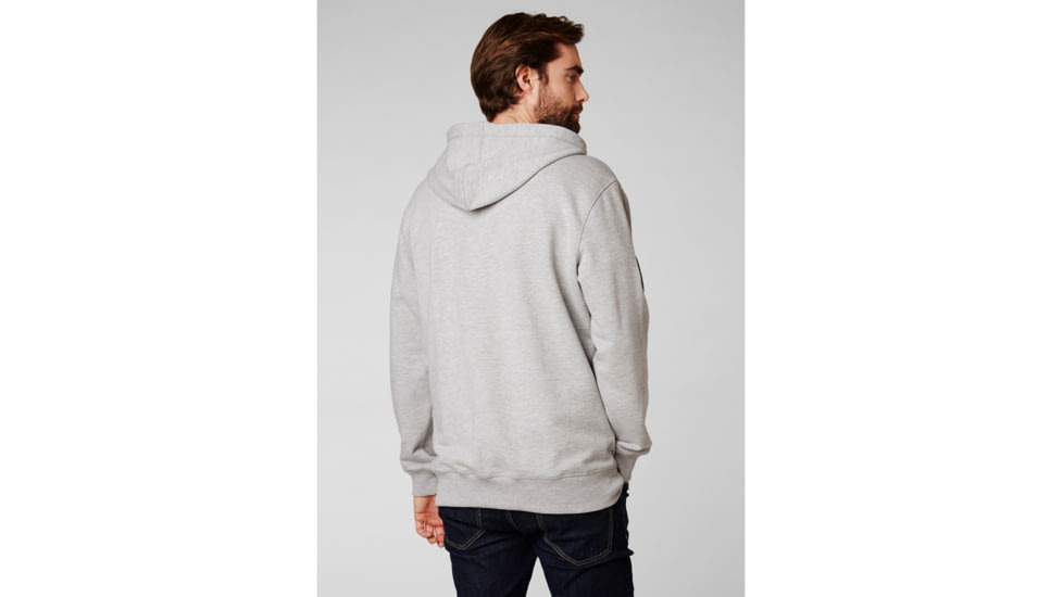 Helly Hansen 1877 Full Zip Hoodie - Mens, Grey Melange, Extra Large, 53226-950-XL