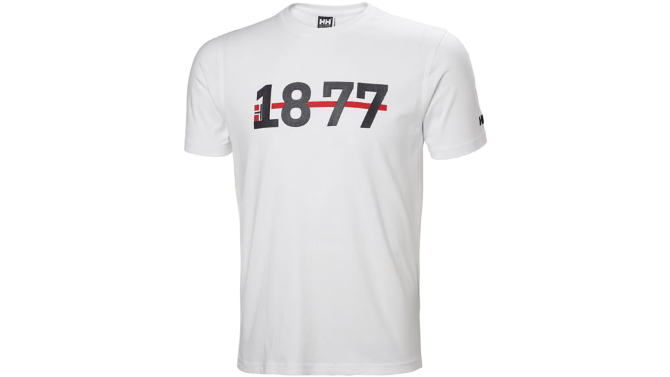 Helly Hansen 1877 T-Shirt - Mens, White, 2XL, 53227-002-2XL