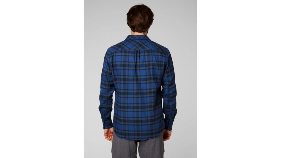 Helly Hansen Classic Check Long Sleeve Shirt - Mens, Blue Fog Plaid, 2XL, 62923-625-2XL