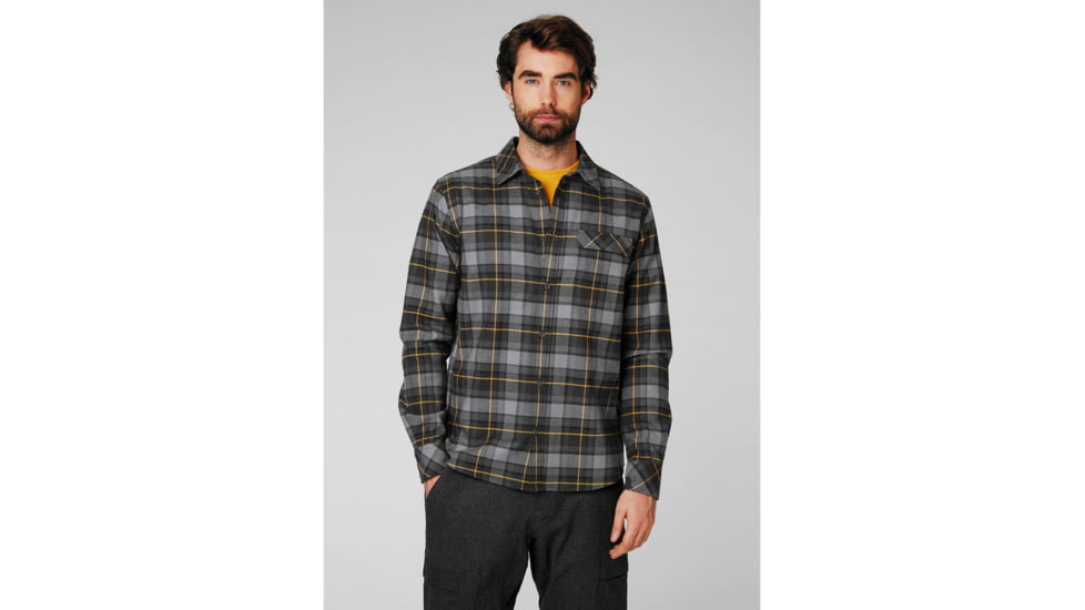 Helly Hansen Classic Check Long Sleeve Shirt - Mens, Charcoal Plaid, Extra Large, 62923-964-XL
