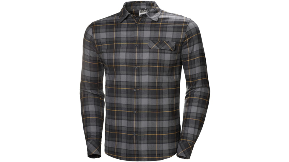 Helly Hansen Classic Check Long Sleeve Shirt - Mens, Charcoal Plaid, Extra Large, 62923-964-XL