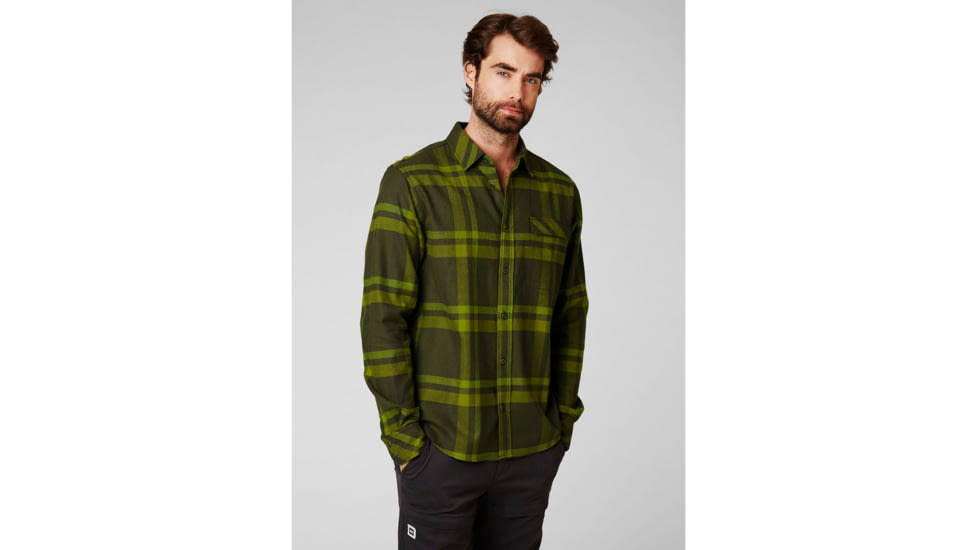 Helly Hansen Classic Check Long Sleeve Shirt - Mens, Forest Night Plaid, Large, 62923-469-L