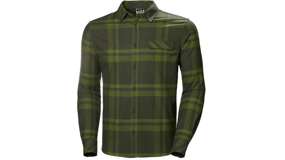 Helly Hansen Classic Check Long Sleeve Shirt - Mens, Forest Night Plaid, Large, 62923-469-L