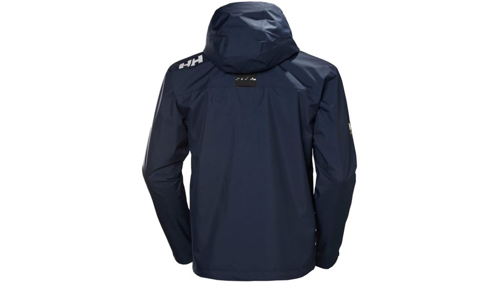 Helly Hansen Crew Hooded Jacket - Mens, North Sea Blue, Extra Large, 33875-603-XL