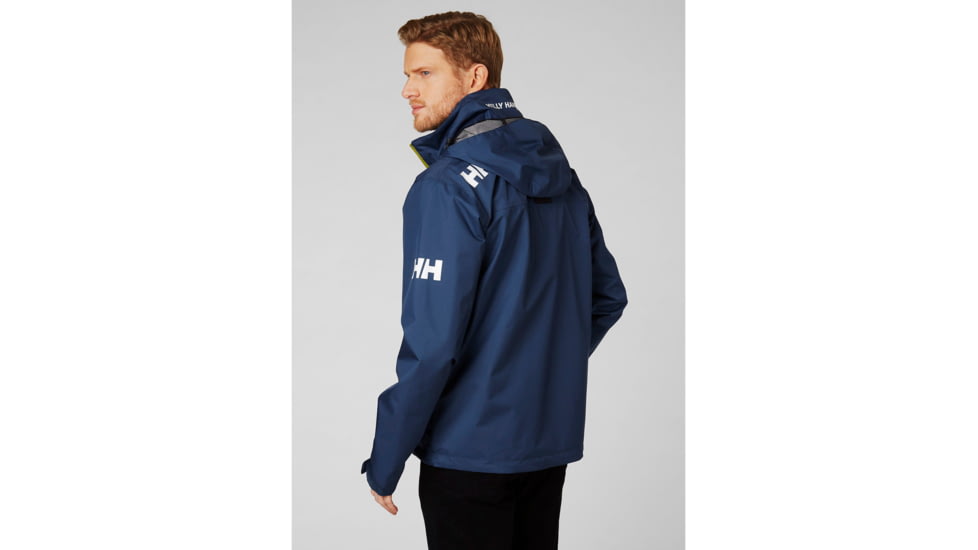 Helly Hansen Crew Hooded Jacket - Mens, North Sea Blue, Extra Large, 33875-603-XL