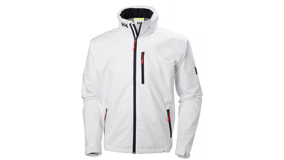 Helly Hansen Crew Hooded Jacket - Mens, White, L, 33875-001-L