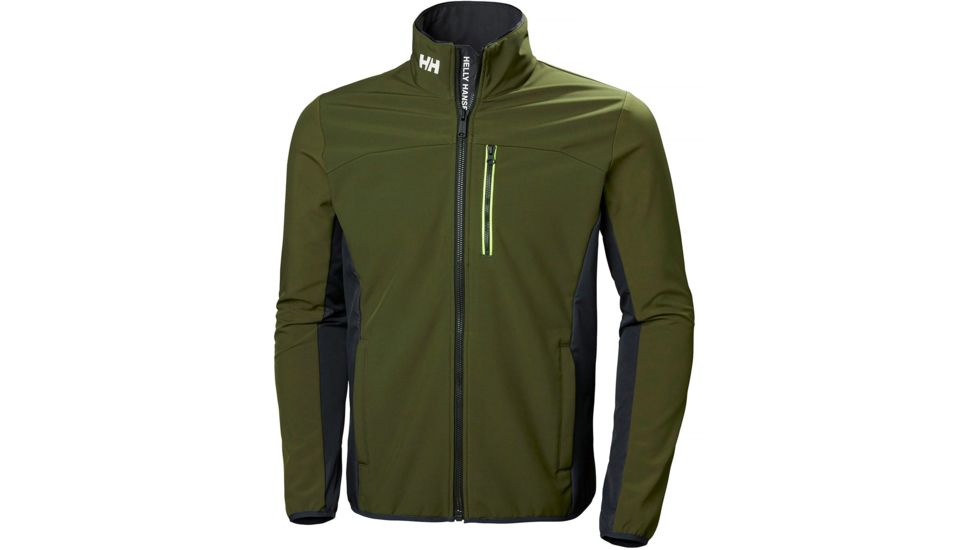 Helly Hansen Crew Softshell Jacket - Mens, Forest Night, Extra Large, 54412-469-XL