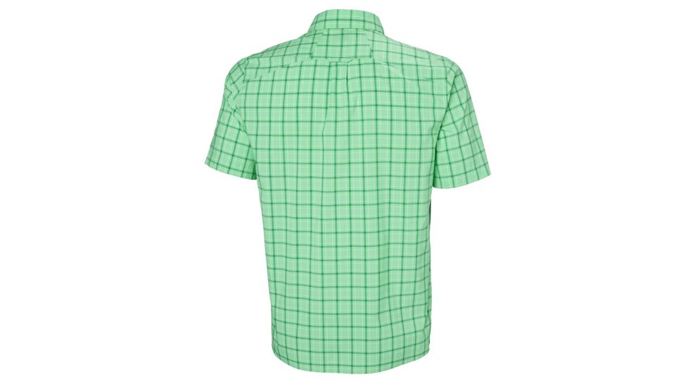 Helly Hansen Fjord Qd Short Sleeve Shirt - Mens, Pepper Green Check, 2XL, 34048471-2XL