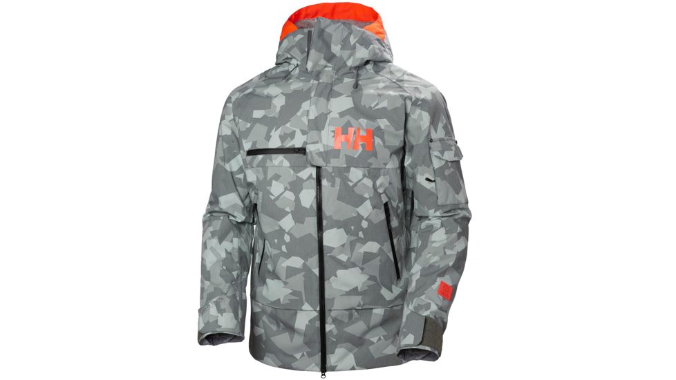 Helly Hansen Garibaldi Jacket - Mens, Quiet Shade Camo, 2XL, 65611-971-2XL