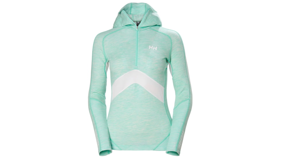 Helly Hansen H1 Pro Lifa 1/2 Zip - Womens, Blue Tint Melange, Large, 49339502-L