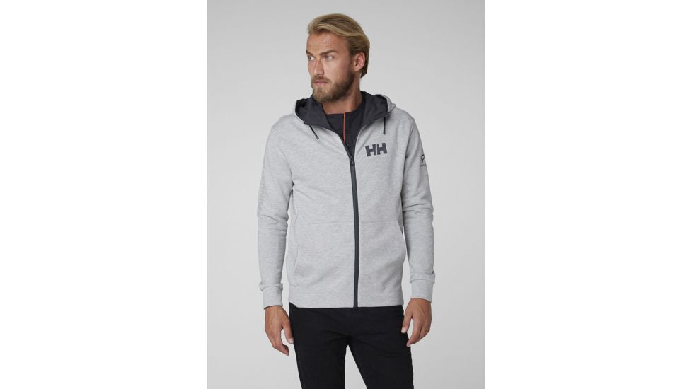 Helly Hansen Hp Atlantic Fz Hoodie - Mens, Grey Melange, Large, 34061949-L