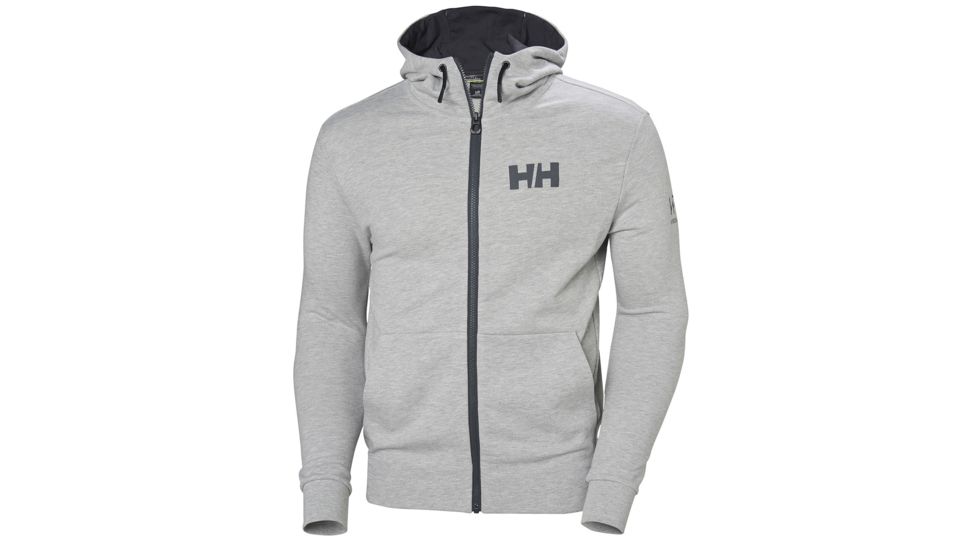 Helly Hansen Hp Atlantic Fz Hoodie - Mens, Grey Melange, Large, 34061949-L