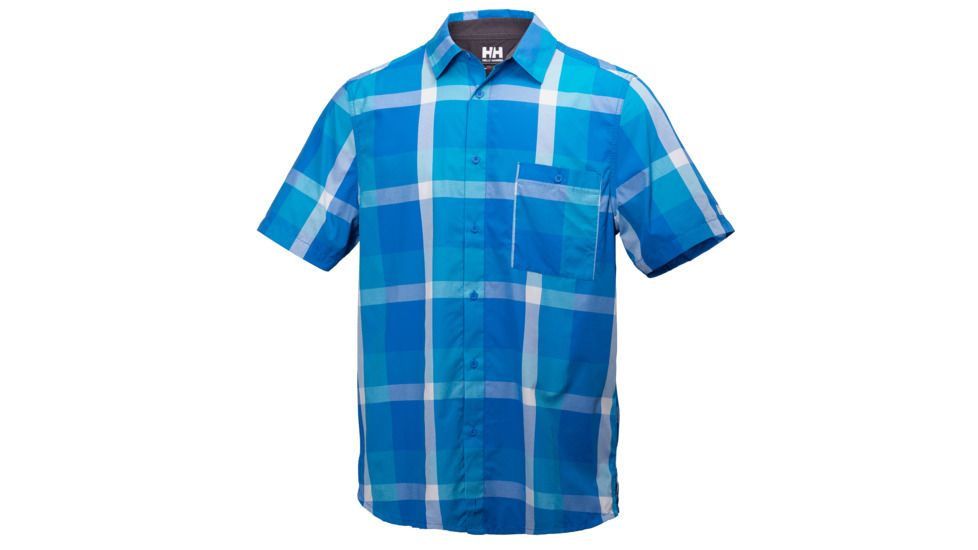 Helly Hansen Jotun Traverse Short Sleeve Shirt - Mens-Racer Blue-Medium