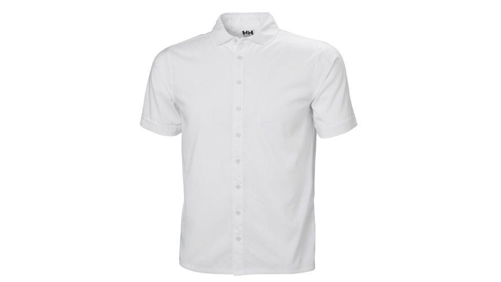Helly Hansen Mens Club Qd Short Sleeve Shirt, White, Extra Large, 33965-001-XL