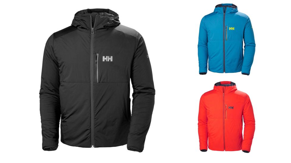 Helly Hansen Odin Stretch Hooded Insulated Jacket - Mens, Black, Celestial, Grenadine