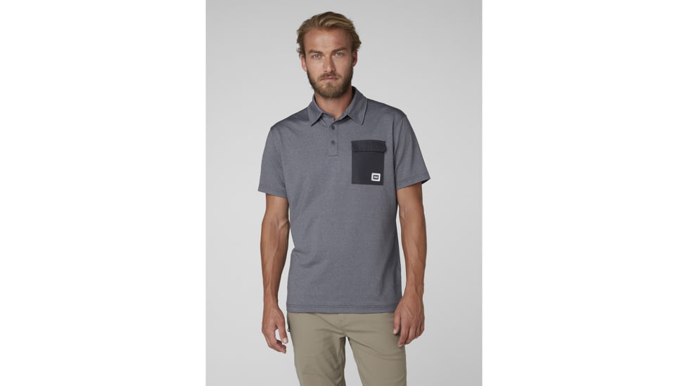 Helly Hansen Oksval Ss Polo - Mens, Graphite Blue, 2XL, 62896994-2XL