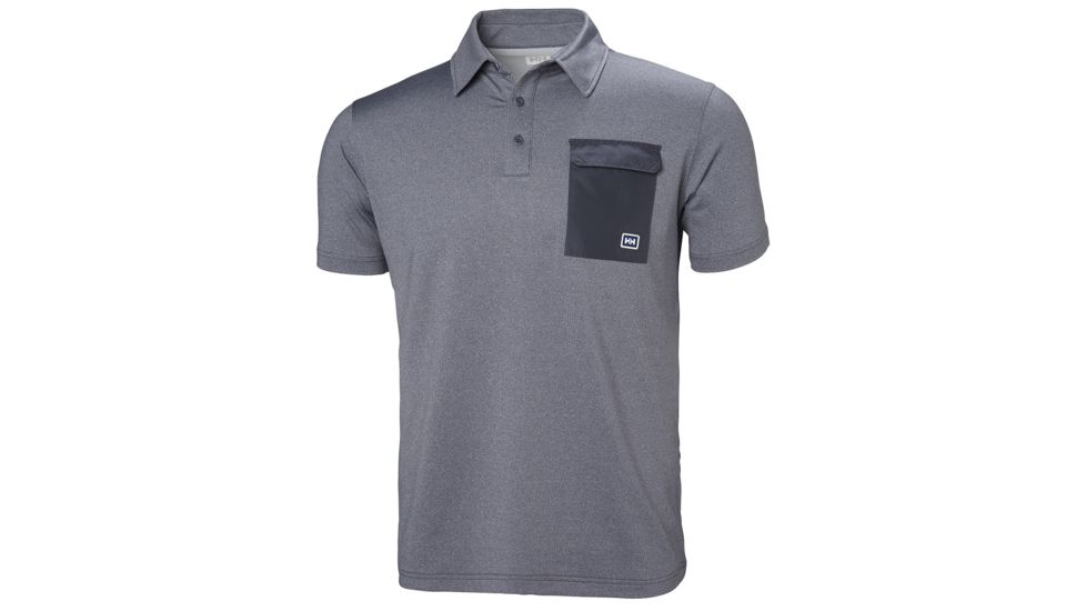 Helly Hansen Oksval Ss Polo - Mens, Graphite Blue, 2XL, 62896994-2XL