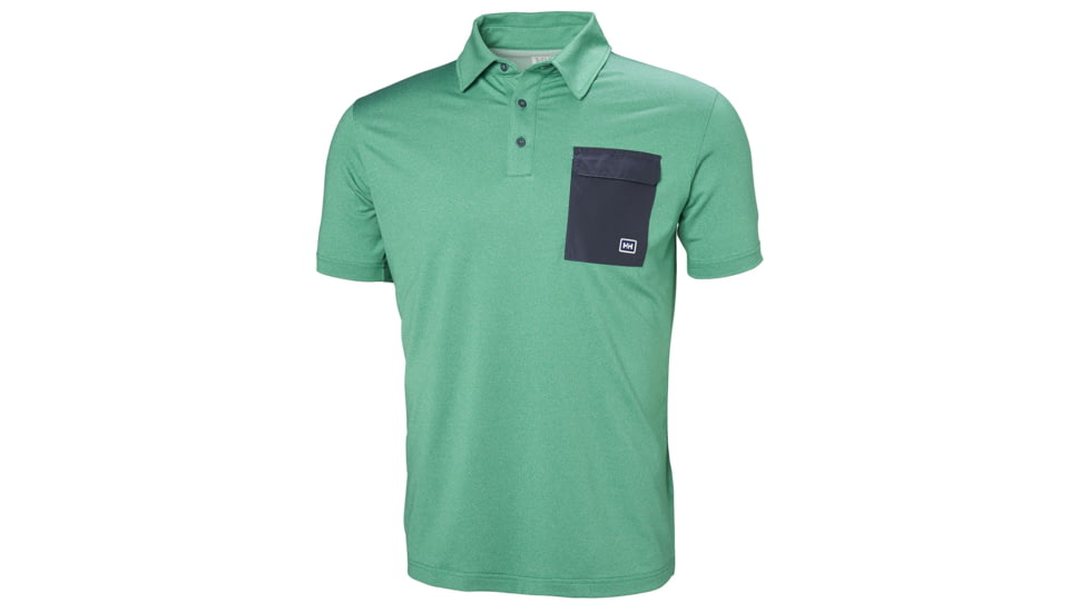 Helly Hansen Oksval Ss Polo - Mens, Pepper Green, Extra Large, 62896471-XL