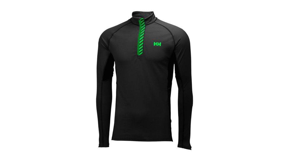 Helly Hansen Pace 1/2 Zip LIFA Flow Long Sleeve - Mens-Black-Large