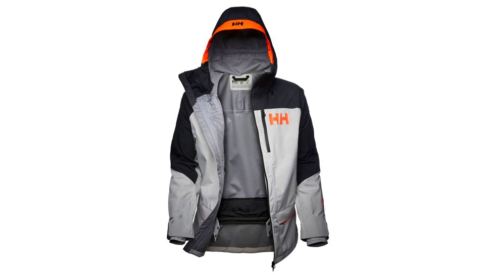 Helly Hansen Ridge Shell 2.0 Jacket - Mens, Light Grey Black, Small, 65610-931-S