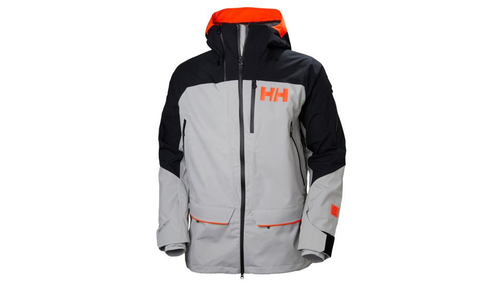 Helly Hansen Ridge Shell 2.0 Jacket - Mens, Light Grey Black, Small, 65610-931-S
